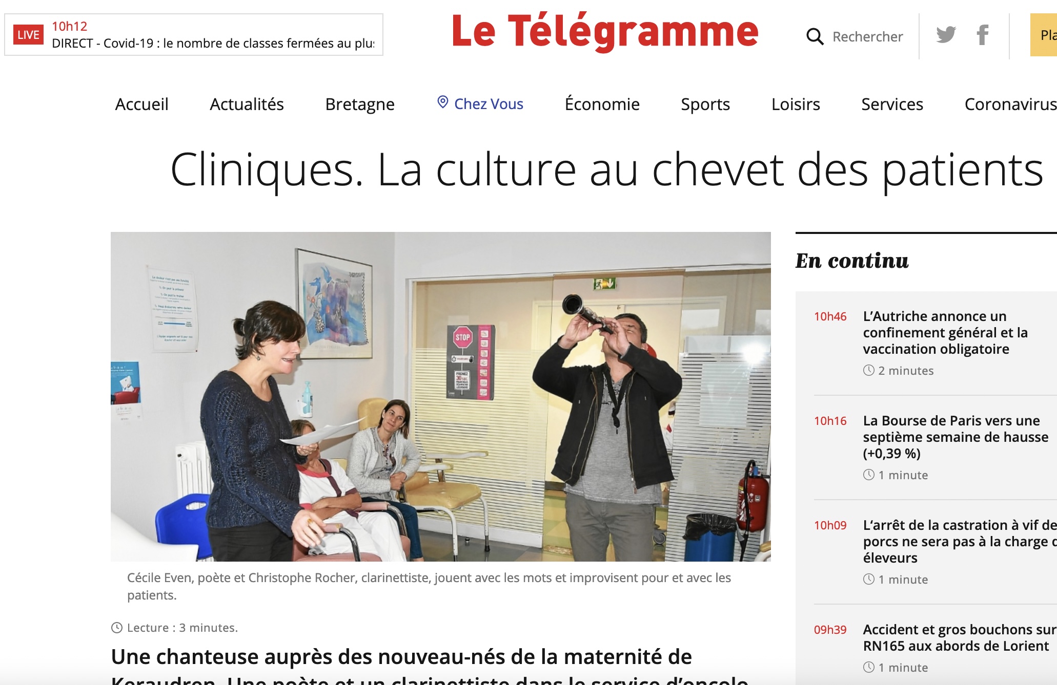 article Telegramme