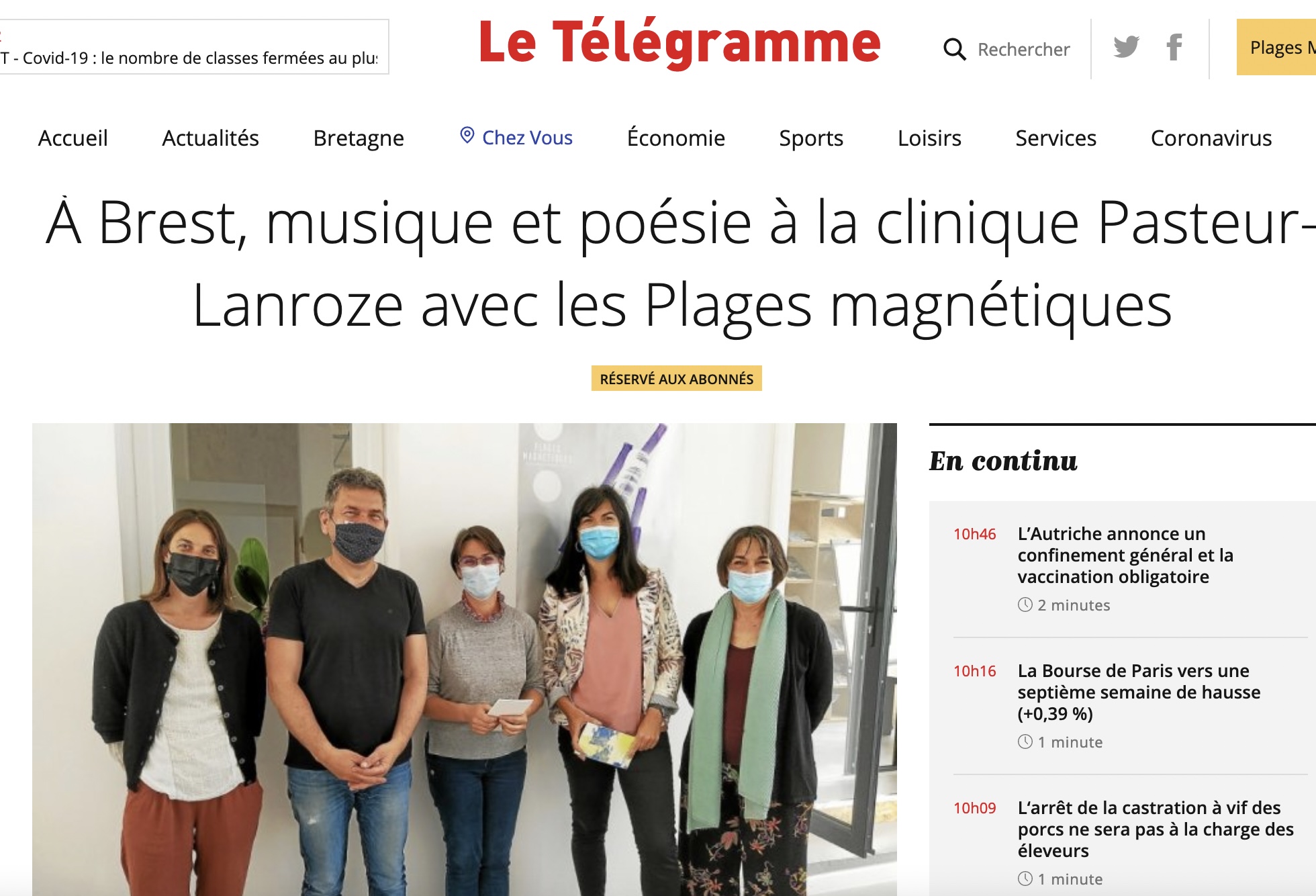 article Telegramme