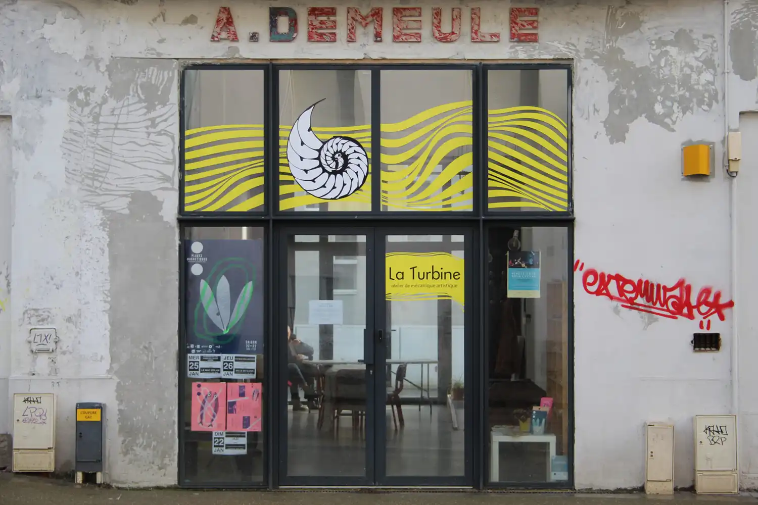 La devanture de la turbine rue jean Jaurès